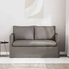 Sofa Taupe 195 x 82 x 85 cm Metalas