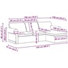 Sofa Tortora 245 x 138 x 80 cm audinys