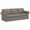 Sofa Taupe 215 x 82 x 80 cm Metalas