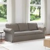 Sofa Taupe 215 x 82 x 80 cm Metalas