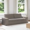 Sofa Taupe 222 x 80 x 82 cm Metalas