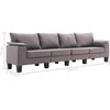 Sofa Taupe Keturvietis audinys