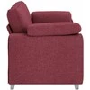Dvivietė sofa Vyno raudona 180 cm audinys
