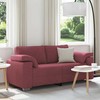 Dvivietė sofa Vyno raudona 180 cm audinys