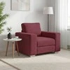 Sofa Kėdė Vyno raudona 100 cm audinys
