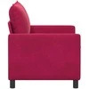 Sofa Vyno raudona 126 x 81 x 87,5 cm Aksomas