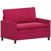 Sofa Vyno raudona 126 x 81 x 87,5 cm Aksomas