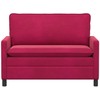 Sofa Vyno raudona 126 x 81 x 87,5 cm Aksomas