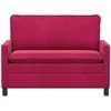 Sofa Vyno raudona 126 x 81 x 87,5 cm Aksomas