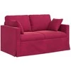 Sofa Vyno raudona 138 x 78 x 80 cm Aksomas