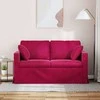 Sofa Vyno raudona 138 x 78 x 80 cm Aksomas