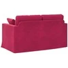 Sofa Vyno raudona 138 x 78 x 80 cm Aksomas