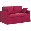 Sofa Vyno raudona 138 x 78 x 80 cm Aksomas