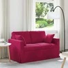 Sofa Vyno raudona 138 x 78 x 80 cm Aksomas