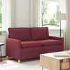 Sofa 2 vietos Vyno raudona 156 x 81 x 87,5 cm Audinys