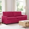Sofa Vyno raudona 196 x 81 x 87,5 cm Aksomas