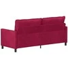 Sofa Vyno raudona 196 x 81 x 87,5 cm Aksomas