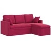Sofa Vyno raudona 178 x 134 x 80 cm Aksomas