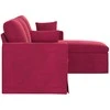 Sofa Vyno raudona 178 x 134 x 80 cm Aksomas