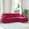 Sofa Vyno raudona 228 x 134 x 80 cm Aksomas