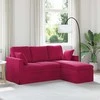 Sofa Vyno raudona 178 x 134 x 80 cm Aksomas
