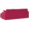 Sofa Vyno raudona 228 x 134 x 80 cm Aksomas