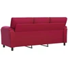 Sofa Vyno raudona 214 x 85 x 93 cm Aksomas