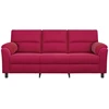 Sofa Vyno raudona 214 x 85 x 93 cm Aksomas