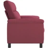 Sofa Vyno raudona 214 x 90 x 95 cm Audinys
