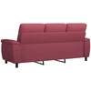 Sofa Vyno raudona 214 x 90 x 95 cm Audinys