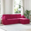 Sofa Vyno raudona 228 x 134 x 80 cm Aksomas
