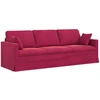 Sofa Vyno raudona 228 x 78 x 80 cm Aksomas