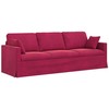 Sofa Vyno raudona 228 x 78 x 80 cm Aksomas