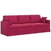 Sofa Vyno raudona 228 x 78 x 80 cm Aksomas