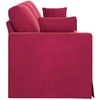 Sofa Vyno raudona 228 x 78 x 80 cm Aksomas