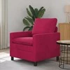 Sofa Vyno raudona 76 x 81 x 87,5 cm Aksomas