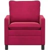 Sofa Vyno raudona 76 x 81 x 87,5 cm Aksomas