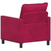 Sofa Vyno raudona 76 x 81 x 87,5 cm Aksomas