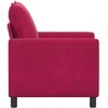 Sofa Vyno raudona 76 x 81 x 87,5 cm Aksomas