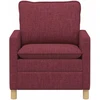 Sofa Vyno raudona 76 x 81 x 87,5 cm Audinys