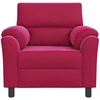 Sofa Vyno raudona 94 x 85 x 93 cm Aksomas