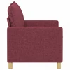 Sofa Vyno raudona Audinys