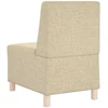 Modulinis sofa vienetas be rankų 3 pcs Kreminė 55 x 74 x 82 cm
