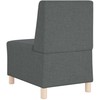Modulinis sofa vienetas be rankų 3 pcs Tamsiai pilka