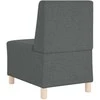 Modulinis sofa vienetas be rankų 2 pcs Tamsiai pilka