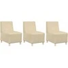 Modulinis sofa vienetas be rankų 3 pcs Kreminė 55 x 74 x 82 cm