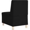 Modulinis sofa vienetas be rankų 2 pcs Juoda 55 x 74 x 82 cm