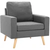 Sofa Sofos komplektas, 2 dalių, šviesiai pilkas, audinys