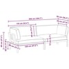 Sofa Sofos komplektas 2 pcs Antracitas Kietos akacijos mediena