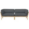 Sofa Sofos komplektas 2 pcs Antracitas Kietos akacijos mediena